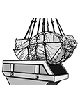 Inliner for construction and demolition waste container